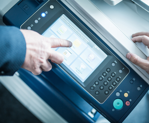 service_produktivitaet Xerox A3-Drucker Display